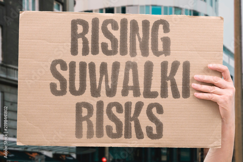 Bild auf Leinwand "Rising Suwalki risks" Strategic land bridge faces potential encirclement