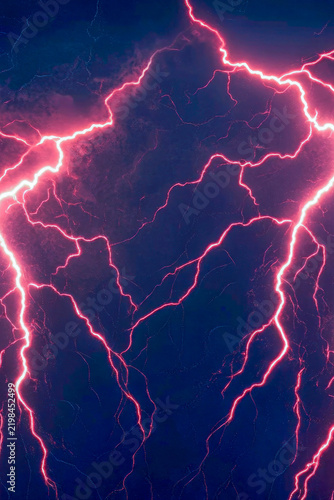 Electric discharge on a dark background, ideal for use in illustrations about energy, power, or technology vertical frame
