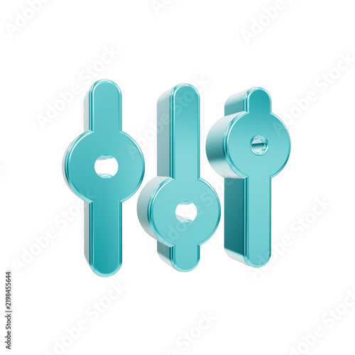 Obraz na płótnie Adjust sign 3D rendering icon