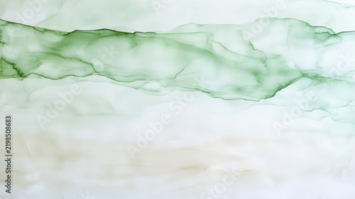 Gentle green abstract background with soft flowing lines and textures, evoking calmness and tranquility