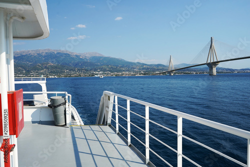 Rio - Antirrio ferry on the Corinthian Gulf.