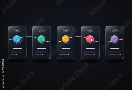 Mobile Interfaces with Glass Effect Sliders and Circular Icons. Modern Ui Design Elements for App Development and Digital Platforms.