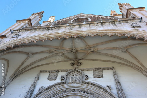 Fotografie Facade of the Gothic church of San Jerónimo el Real in Madrid