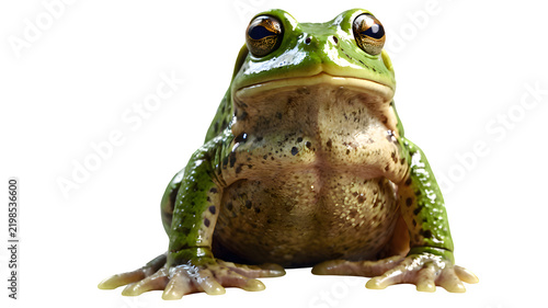 frog on white background
