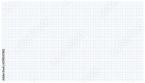 Light gray square grid with blue dots background ready for design template.
