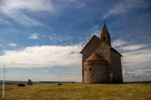 Historical church in Drazovce, Slovakia, built in 11th century