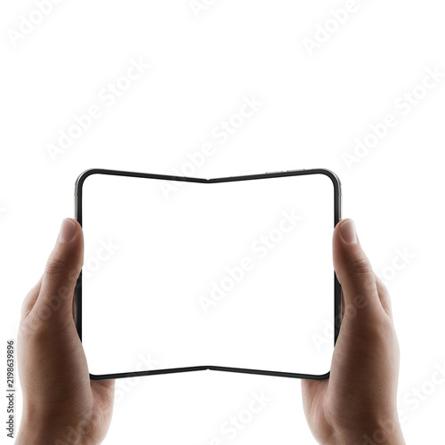 Konstfotografi Modern Smartphone Duo Mockup for Digital Technology Concept