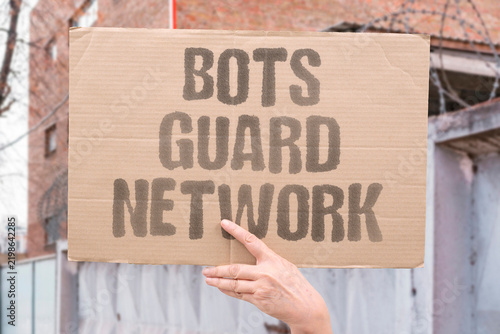 Fotografie "Bots guard network" Automated systems detect and block intrusions