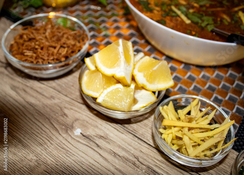 Traditional South Asian Cuisine and Spicy Curry Dish Served in a Restaurant Setting