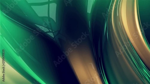Premium Emerald Midnight Green Navy and Gold Abstract Gradient Background