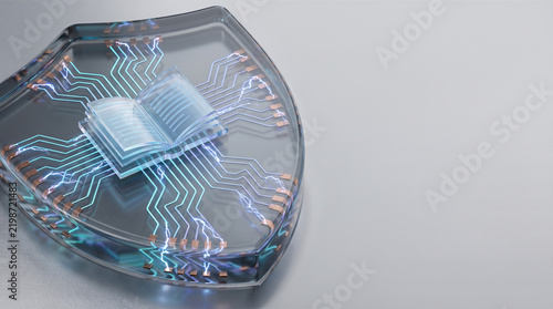Obraz na płótnie Digital shield cloud standard max h cyber security data protection learning knowledge information technology network system glowing electronic