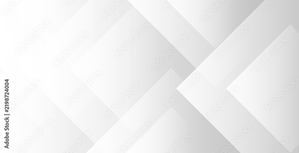 Fototapeta premium Abstract geometric background with overlapping white and gray squares creating a modern and clean aesthetic