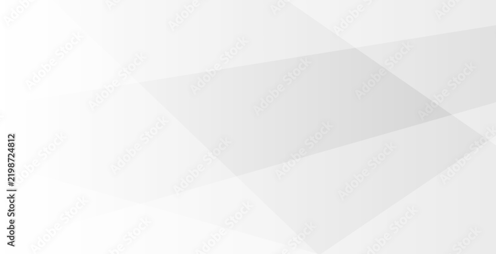 Obraz premium Abstract minimalist geometric white background with subtle grey overlapping polygonal shapes for professional corporate modern design templates