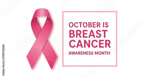 Breast cancer awareness month pink ribbon