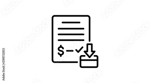 Financial Document Download Icon