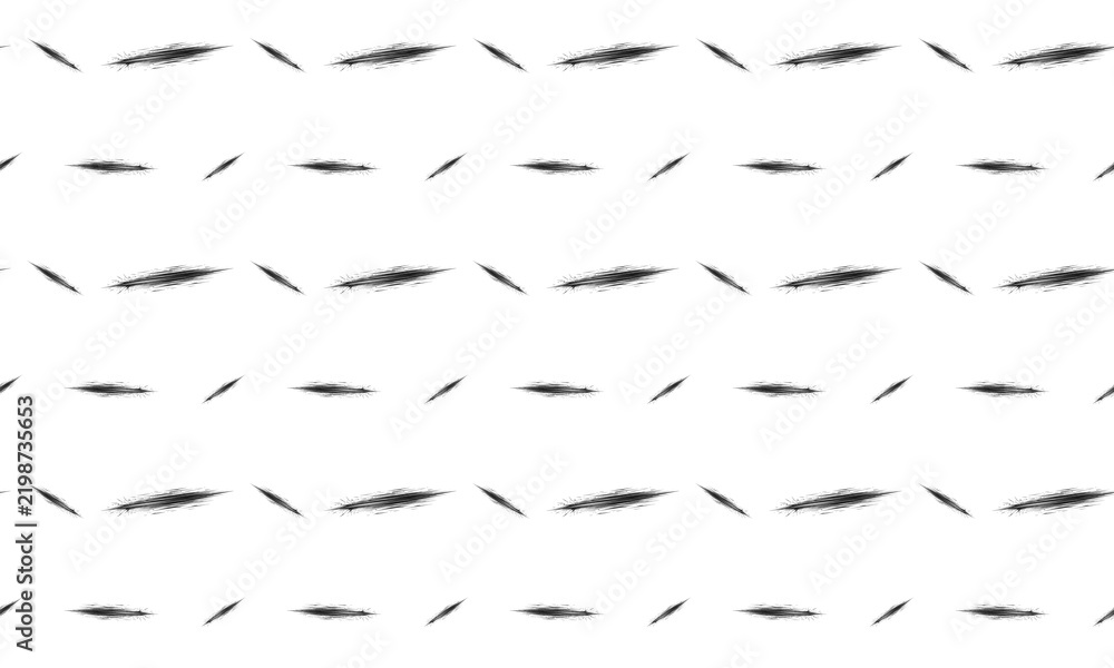 Fototapeta premium Abstract Brush Strokes Pattern on White Background.
