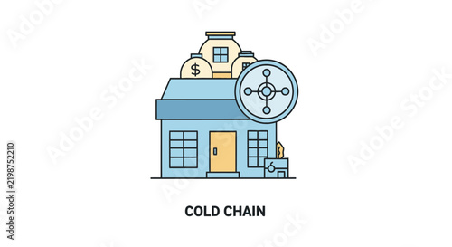 Cold Chain Logistics Refrigeration Storage.
