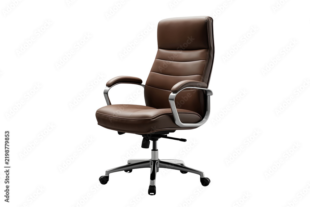 Obraz premium Realistic ergonomic swivel office chair front view