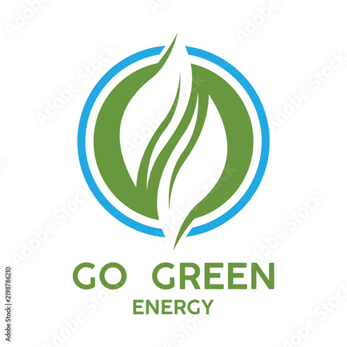 renewable energy logo vector icon.