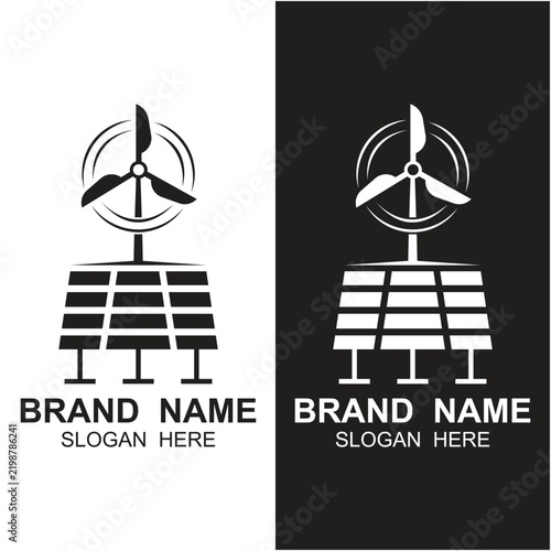 set of renewable energy logo vector icon illustration design.