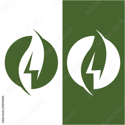 set of renewable energy logo vector icon illustration design.