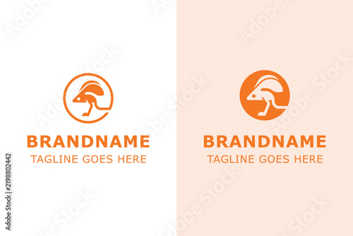 Jerboa Modern Simple Logo Set, symbolizing agility, adaptability, and energetic movement