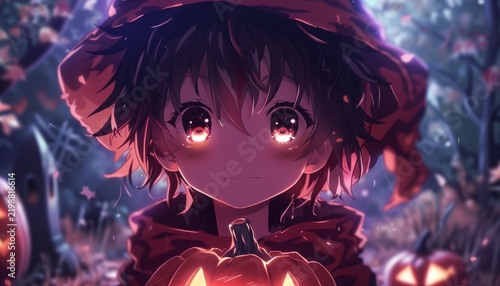 Cute Anime Cartoon Boy Character Illustration
