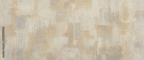 Abstract Textured Background With Neutral Brush Strokes And Subtle Beige And Gray Paint. Abstract Oil Painting Background Featuring Light Grey Textured Brush Strokes For Decorative Backdrops