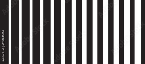 Abstract vertical thick black and white stripes optical illusion vector background   