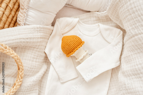 Handmade Knitted Baby Toys and Rattles in Cozy Nursery, Wooden Toys and Natural Decor, Warm Children’s Room, Artisan Craft, Montessori Inspired Play and Childhood Lifestyle
