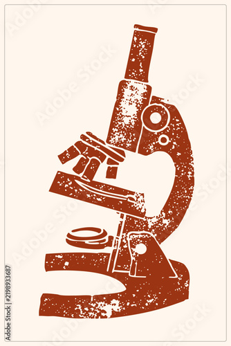 Weathered lab scope, sciences trusty 