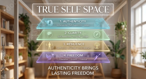 True Self Space: Authenticity Clarity Resilience Freedom Levels
