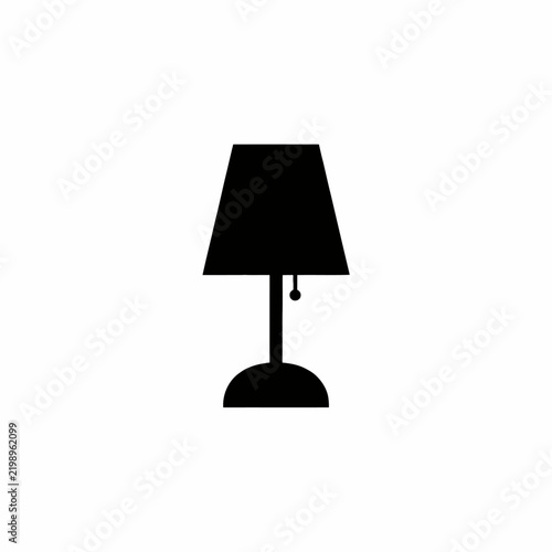 black table lamp