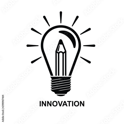 Innovation icon isolated on background vector illustration.