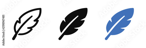 Feather Nature Bird Wing Symbol Icon