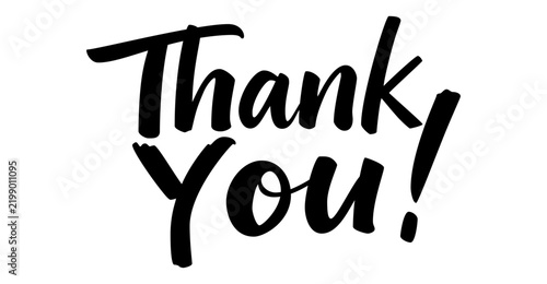 Bold Thank You Hand Lettering with Minimalist Celebration Burst