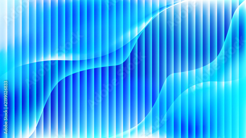 Abstract blue glass effect vertical lines background