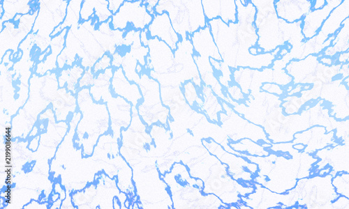 Light blue marble texture with organic veins for modern interior surface.