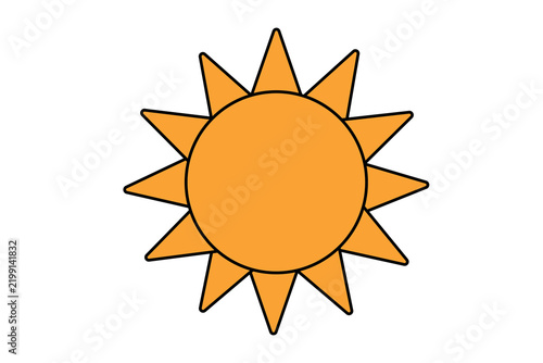 Bright and Cheerful Sun Icon for Celebrating Indian Festivals