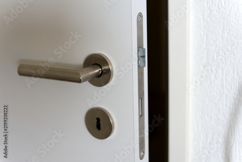 clearance between door frame and door leaf inside of apartment building at Swiss city of Zürich. Photo taken September 20th, 2026, Zurich , Switzerland.