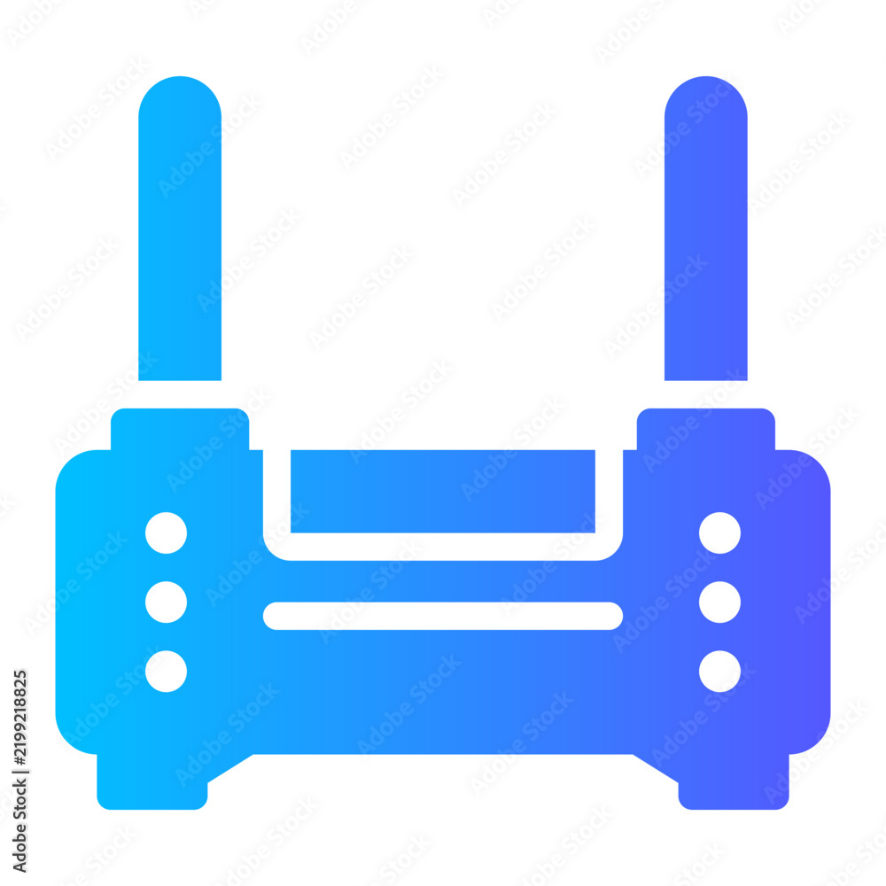 Obraz premium router gradient icon