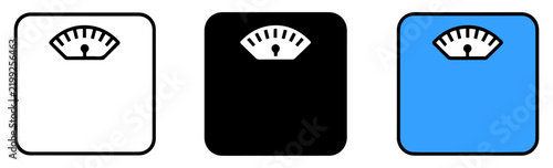 weight scale body measurement diet icon