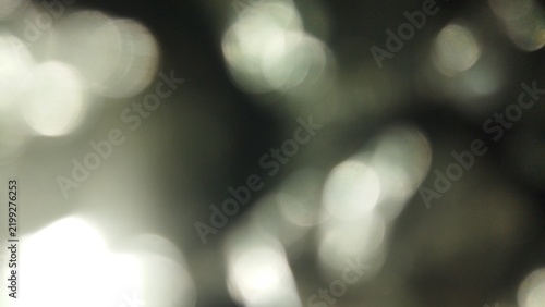 Abstract Blurry Silver Bokeh Lights Defocused Glimmer Texture Background