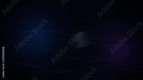 Abstract glowing energy waves flowing on transparent background