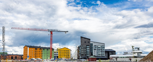 Stadtansicht Kiruna, Norrbottenslän, Schweden