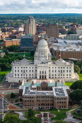 Aerial view of Downtown Providence Rhode Island
