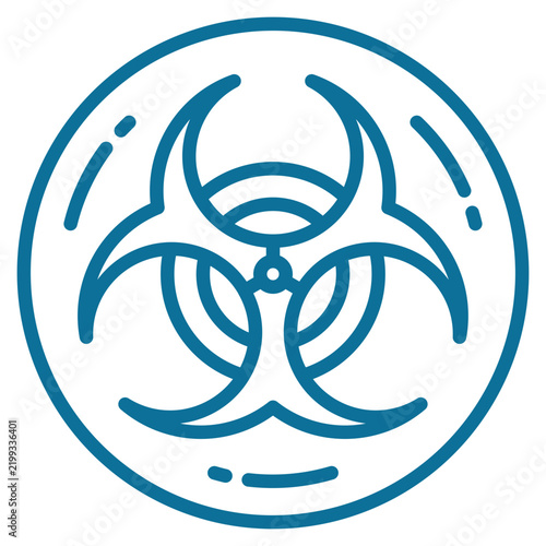 Tapety artystyczne Biohazard Icon Element For Design