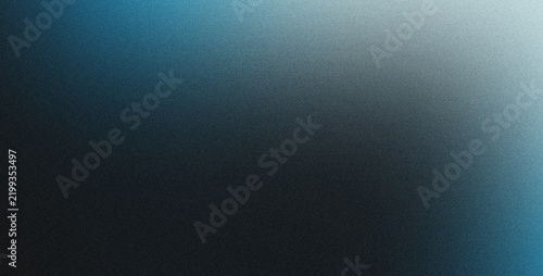 Fotografie Abstract deep blue and light grey gradient background, with fine grain, texture