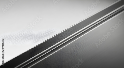 Abstract Metal Surface Texture Featuring Diagonal Lines and Brushed Chrome Finishes for Industrial Design Backgrounds and Modern Minimalist Patterns