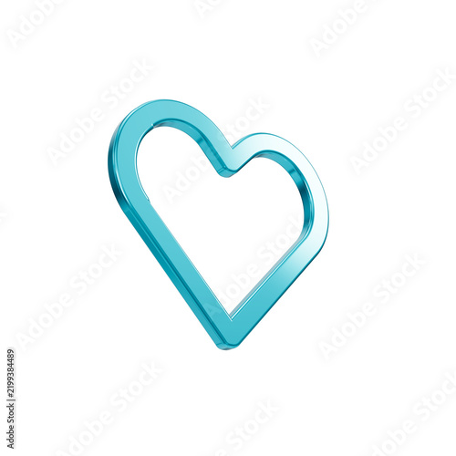 3d icon png transparent design featuring a glossy turquoise heart symbol floating isolated against a pure black background with vibrant glowing reflections representing modern love aesthetics and emot